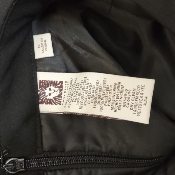 SLIGHTLY USED ANNE KLEIN KNEE LENGTH SKIRT SIZE 12 COLOR BLACK - Picture 7 of 10